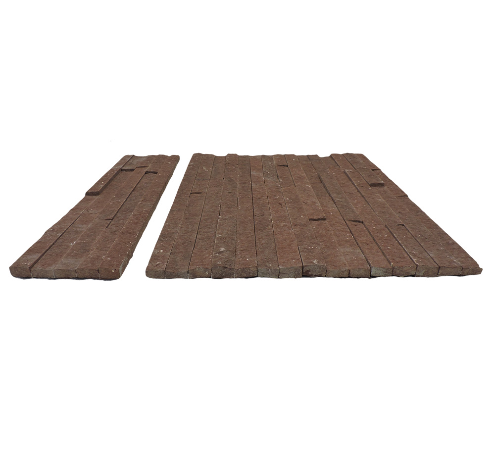 Panel Veneer Dinding Eksterior/Ubin Slate Natural/Dinding Kultur Budaya Batu/Batu Ledges Alpine Rusty