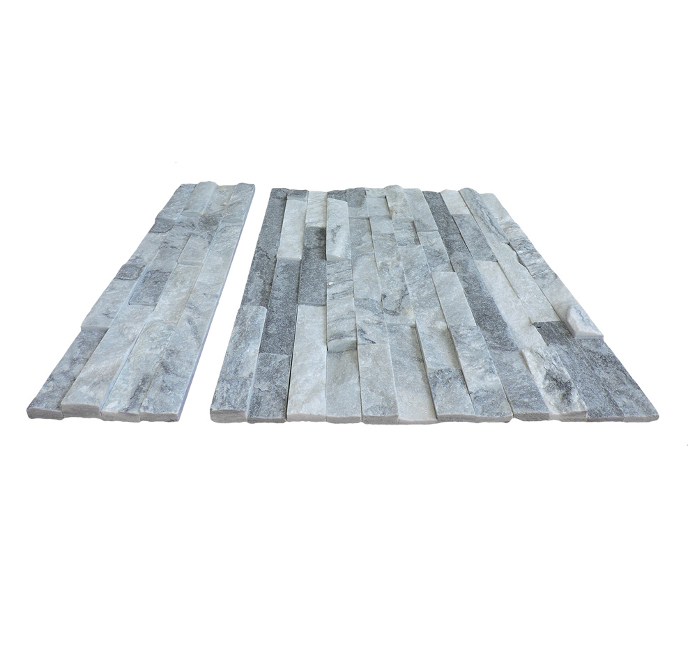  Ubin Slate Natural/Lepuh Alpine Batu/Panel Slate Lembar Batu Alam/Kontras Abu -abu